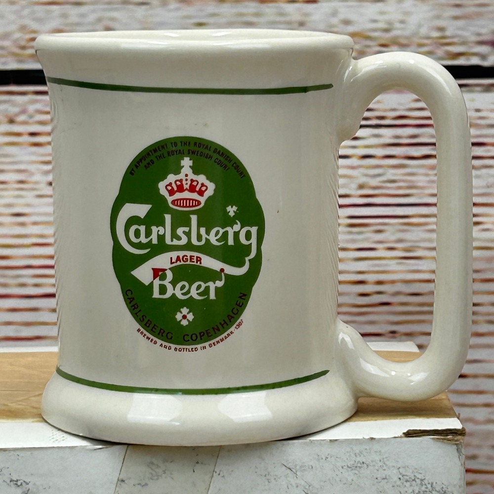 Vintage 1981 Carlsberg Beer Tankard Franklin‎ Porcelain Limited Edition Denmark